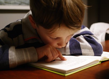 Boy with book