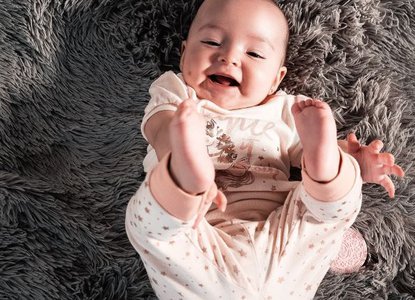 Laughing baby