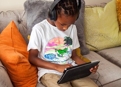 Boy with an ipad