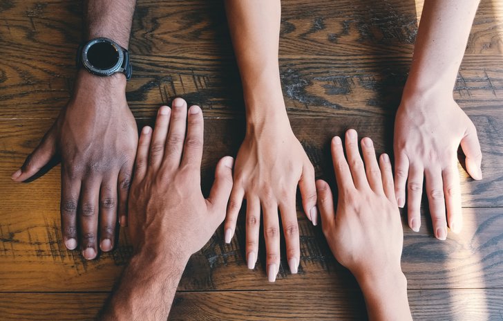 Diverse hands