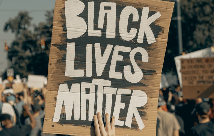 Black Lives Matter protest sign