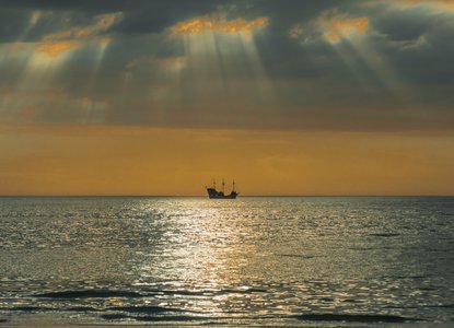 Boat in sea