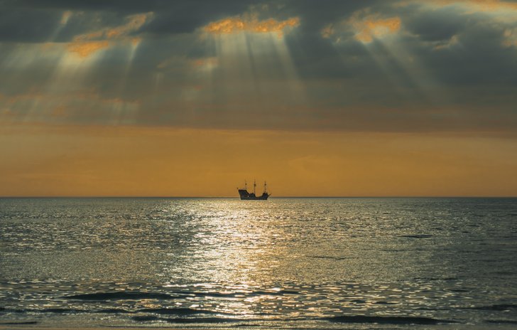 Boat in sea