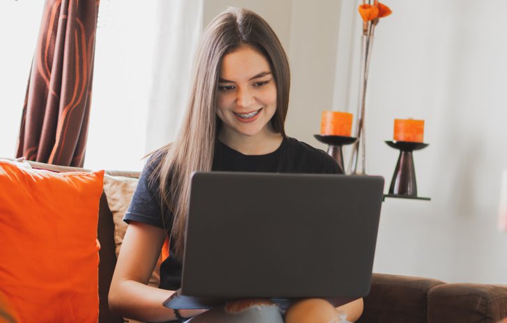 Girl on laptop