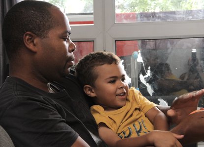 Dad and son
