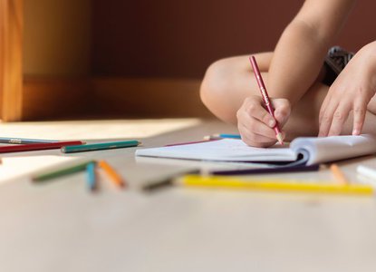 person drawing