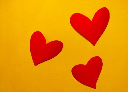 red hearts