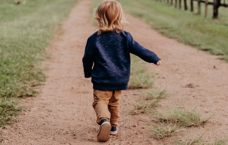 boy walking
